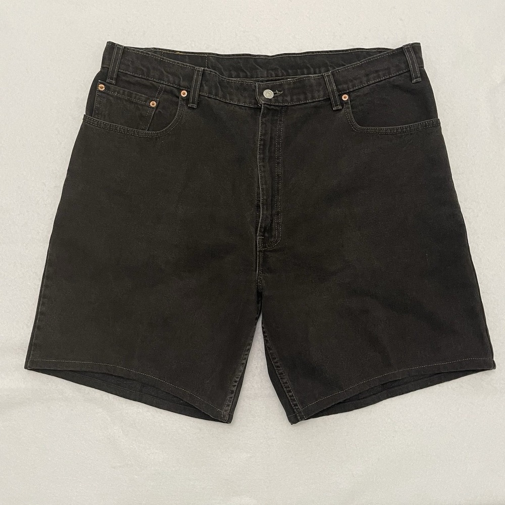 Vintage Levi's 560 Black Denim Shorts Men's 40 Relaxed Fit Orange Tab Canada